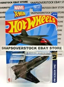 2022 HOT WHEELS MARVEL X-MEN BLACK X-JET, HW SCREEN TIME #4/10, HW #60, VHTF - Picture 1 of 8