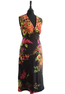 Paul and Joe French Shift dress Floral 100% Wool Lined Wiggle Retro Dress 10 - Picture 1 of 7