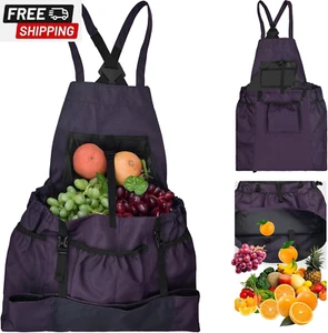 Gardening Apron, with Quick Release Pockets for Harvesting Gardening with Pocket - Picture 1 of 1