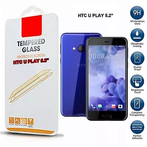 For HTC U Play Tempered Glass Screen Protector - Picture 1 of 3