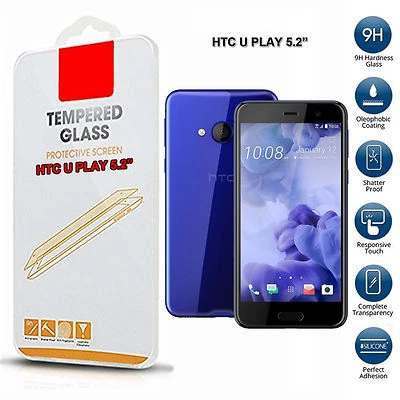 For HTC U Play Tempered Glass Screen Protector - Image 1 of 3