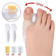 1Pair Silicone Gel Thumb Corrector Little Toe Protector Separator Valgus Finger