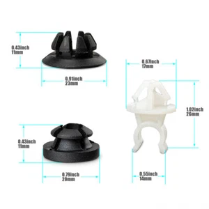 3pcs Hood Bonnet Rod Prop Stay Clip + Grommet For Honda Civic For Acura TSX RDX - Picture 1 of 17