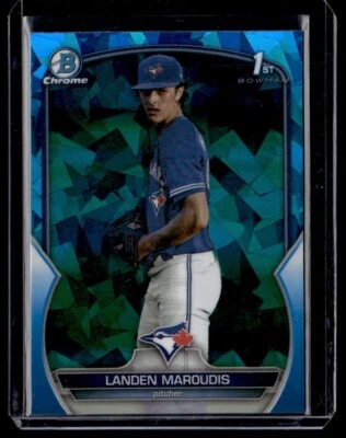 2023 Bowman Draft Chrome Sapphire Landen Maroudis RC Toronto Blue Jays #BDC-138 - Image 1 of 2