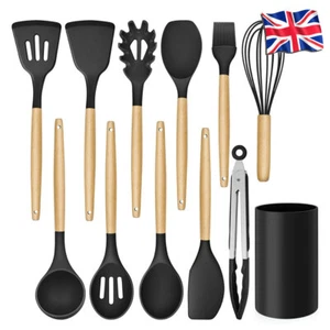 12Pcs Kitchen Utensils Set Silicone Cooking Nonstick Spatula Turner Spoon Tools - Picture 1 of 5