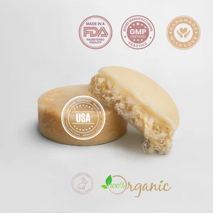 Handmade Exfoliating Luffa Bar, with Shea butter, Cocoa butter, & Coconut oil. - Picture 1 of 12