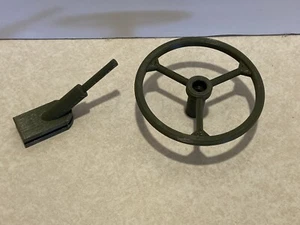 GI Joe 5 Star Jeep 7000 Steering Wheel and Steering Column - New 3D Printed Part - Picture 1 of 3