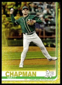 Topps Matt Chapman #166 2019 Walgreens Yellow Oakland Athletics - Imagen 1 de 2