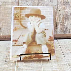 Leanin Tree Greeting Card Miss You Thinking Of You Little Girl Vintage Photo - Picture 1 of 8