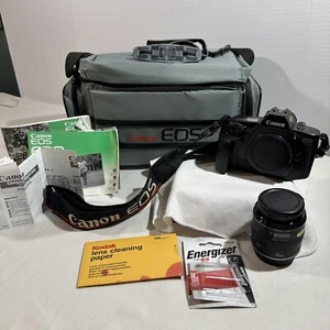 CANON EOS 630 SLR Film Camera w CANON Compact-Micro EF 50mm Lens BUNDLE - Picture 1 of 17