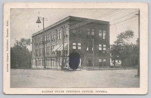 Kansas (KS) View Postcard: Kansas State Printing Office Building, Topeka - Picture 1 of 2