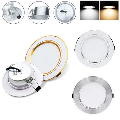 Downlight LED Redondo Empotrado Luz de Techo Iluminación Hogar Lámpara 18W 15W 12W 9W 5W Foto 1 de 4