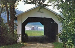 Postal Longley Bridge Montgomery Vermont de Frank L. Forward sin publicar - Imagen 1 de 2