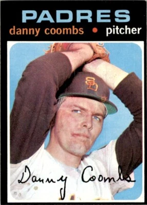 1971 Topps Baseball Card Danny Coombs San Diego Padres #126 - Image 1 of 2