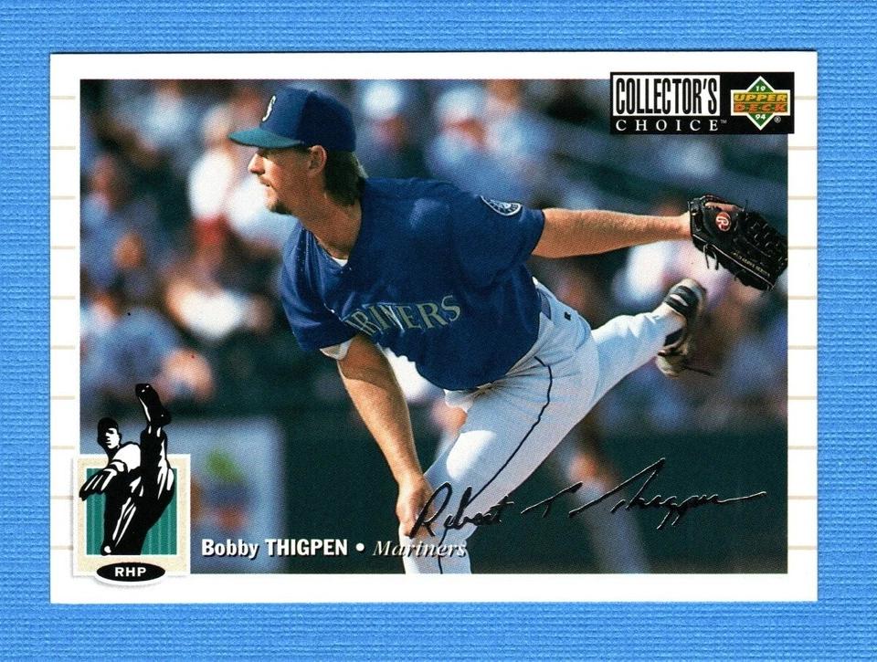 1994 Collector's Choice Silver Signature #516 Bobby Thigpen Seattle Mariners - Image 1 of 1
