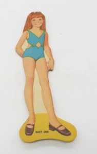Vintage Paper Doll Magic Mary Ann Magnetic Doll Only Milton Bradley 1971 - Picture 1 of 8