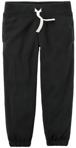 Carter's Girl Fleece Active Joggers; Black (Kids 6) - Picture 1 of 1