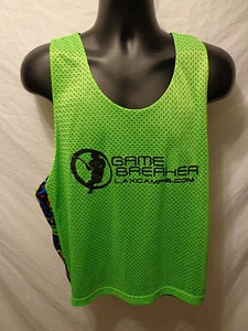Reversible Game Breaker LACROSSE Tank Top BLACK & Green Size XL - Picture 1 of 4