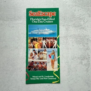 Vintage SeaEscape Kreuzfahrt Florida Reise Tourismus Werbung Broschüre Ephemera - Bild 1 von 5