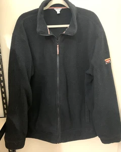 Orvis Classic Collection zip up black sherpa fleece jacket sweater men's XXL 2xl - Picture 1 of 4