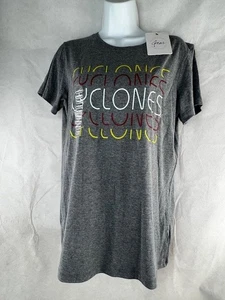 T-shirt donna Iowa State Cyclones manica corta grigia media nuova con etichetta - Foto 1 di 1