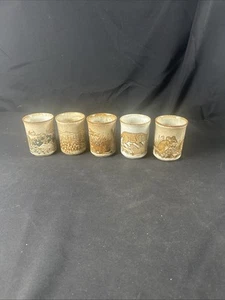 Vintage Lot Of 5 Dunoon Coffee Mugs Scotland Stoneware Rabbits Squirrels - Picture 1 of 7