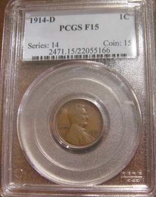 1914-D LINCOLN CENT PCGS F-15 - Image 1 of 4