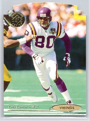 1995 SP Championship Cris Carter #142 Minnesota Vikings Die Cuts Football Card - Image 1 of 2