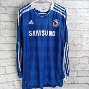 CHELSEA 2011 2012 HOME SHIRT JERSEY ADIDAS sz XL MEN BLUE LONG SLEEVE - Picture 1 of 12