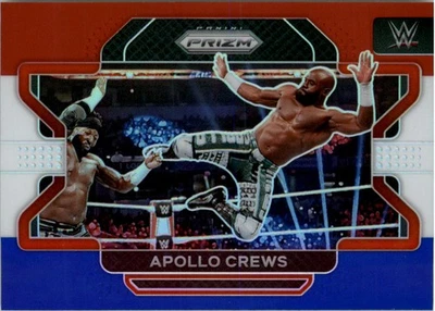 2022 Panini Prizm WWE Prizms Red White and Blue #74 Apollo Crews - WS - Image 1 of 2
