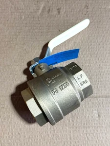 NIBCO TFP600A-LF Valvola a sfera in ottone senza piombo DZR filettata 2" - Foto 1 di 9