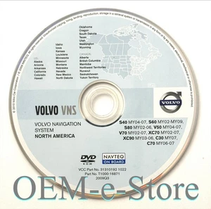 2003-2007 Volvo XC70 V50 V70 GPS Navigation DVD West U.S CAN Map Version 2011 - Picture 1 of 2