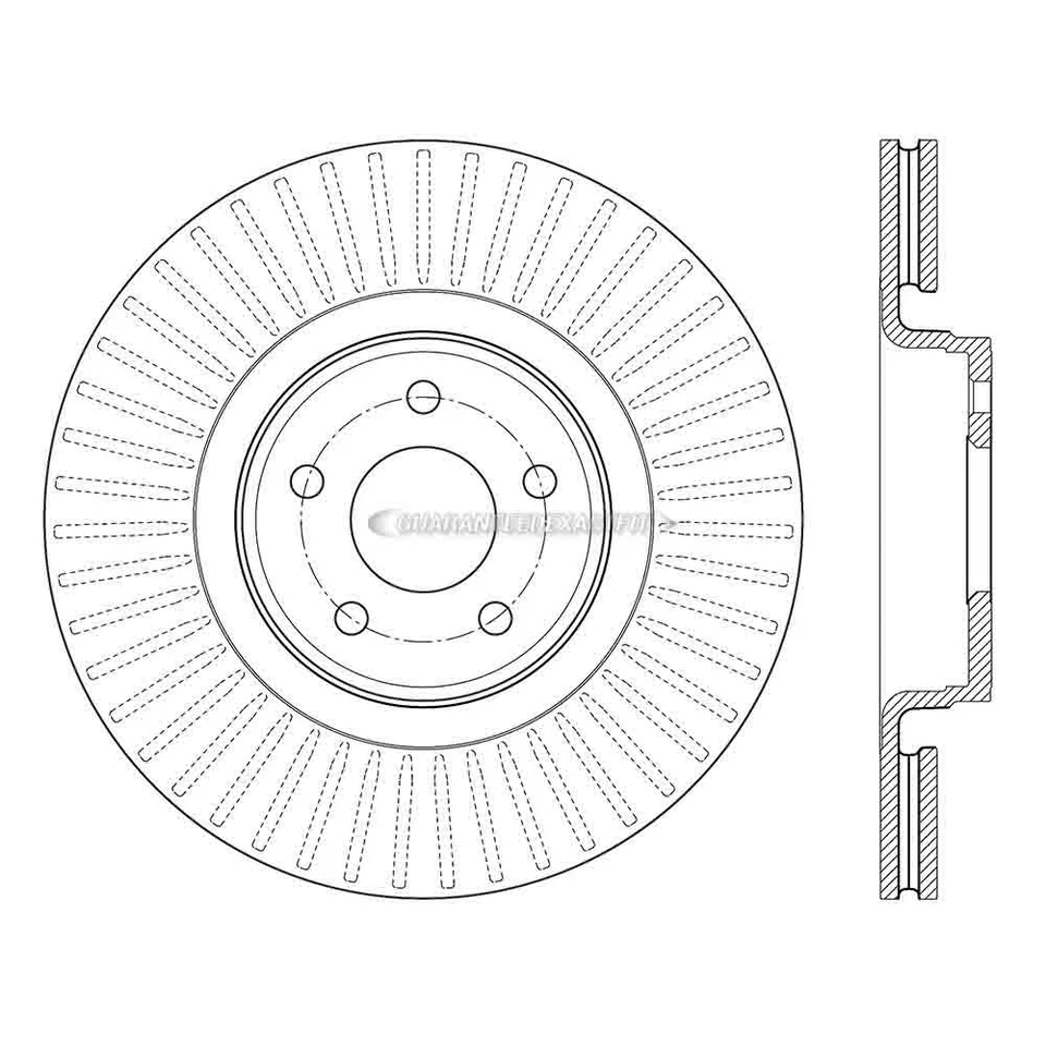 Disco de rotor de freno delantero centrado GAP para Ford Focus y Lincoln MKC Foto 1 de 1