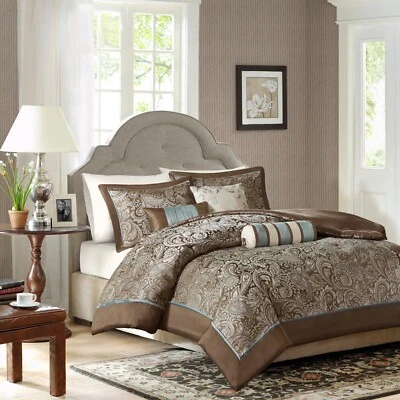 Madison Park Aubrey 6 Piece Duvet Cover Set Comforter Full/Queen King/Cal King - Image 1 of 4
