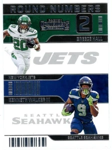 2022 Panini Contenders Round Numbers Breece Hall / Kenneth Walker #RN-HW - Picture 1 of 2