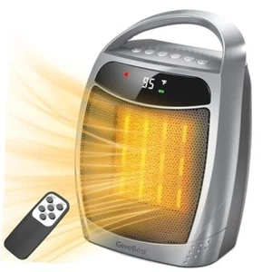Space Heater for Indoor Use, 1500W Portable Heater with Remote, 12H Timer, - Picture 1 of 8