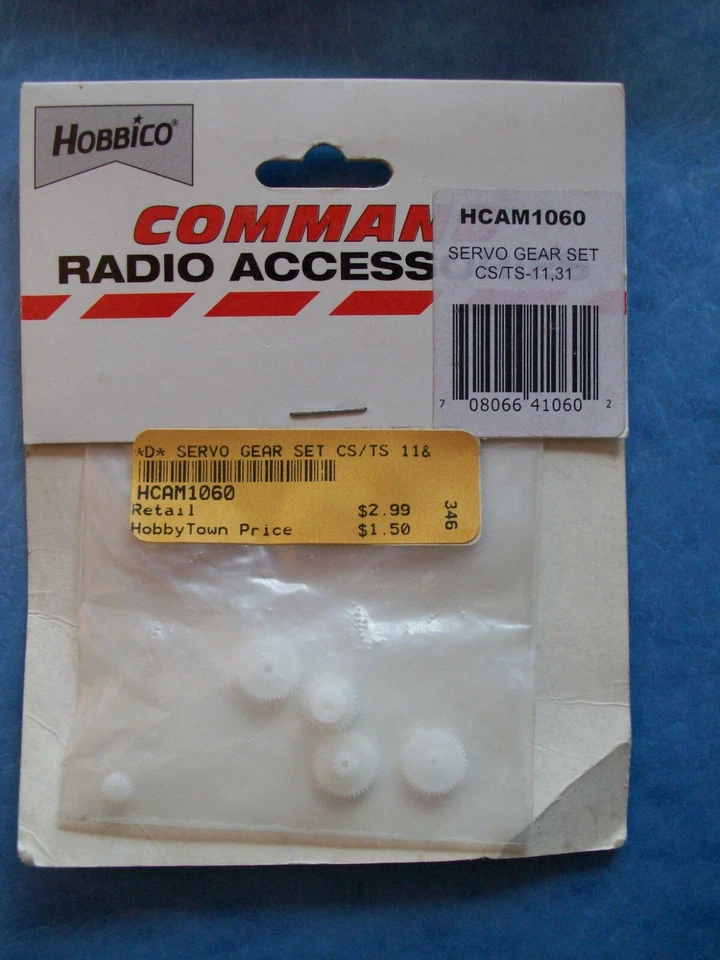 JUEGO DE SERVO ENGRANAJES HOBBICO 1060 VINTAGE CS TS 11 31 HCAM1060 NUEVO EN PAQUETE Foto 1 de 1