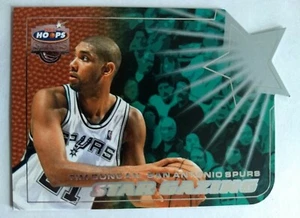TIM DUNCAN, 2002-03 FLEER HOOPS STARS, STAR GAZING DIE CUT #9 of 25 SG, SPURS - Picture 1 of 2