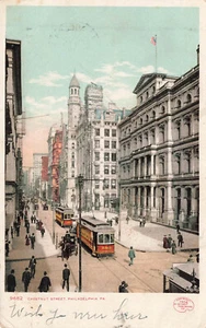 CHESTNUT STREET PHILADELPHIA PA POSTAL VINTAGE DPC 1906 111523 S - Imagen 1 de 2