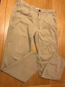 MEN'S TIMBERLAND BEIGE CHINO RELAXED TROUSERS SIZE 38 WAIST 38" LEG 34 - Picture 1 of 13