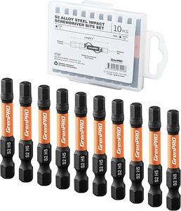 Hex Bit Set,Impact Hex Head Allen Wrench Drill Bit Set 5Mm 10Pcs (Metric),1/4” H - Picture 1 of 12