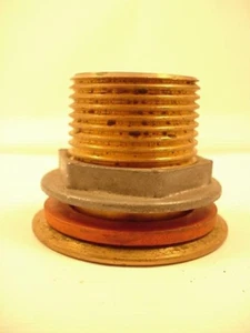 Impianto idraulico ottone 1"" NPT x 1 1/2"" scarico lungo senza guarnizione spedizioni nello stesso giorno - Foto 1 di 1