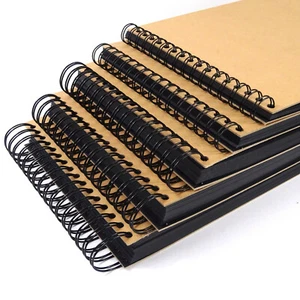 A3 A4 A5 x200, x160, x80, x60, x40 Black Pages Sketchbook Scrapbook180GSM Blank - Picture 1 of 7