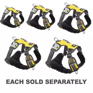 New Red Dingo Padded Harness with Yellow Color and Fleece-Lined Nylon Body - Imagen 1 de 8