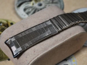 Schönes New Old Stock TWISTON by Speidel S.S 17mm Herrenuhr Armband - Bild 1 von 10