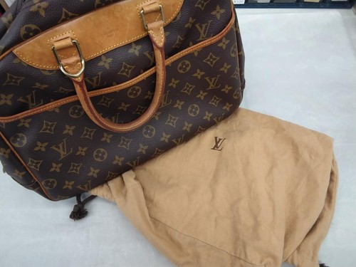 LOUIS VUITTON（LV） Autentica borsa a mano Louis Vuitton Deauville Monogram borsa da donna marrone PVC M47270