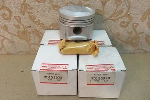 4 NOS MITSUBISHI 4G37 1.8L CORDIA ECLIPSE GALANT 80.6mm +1.00 PISTON MD153978 - Picture 1 of 5