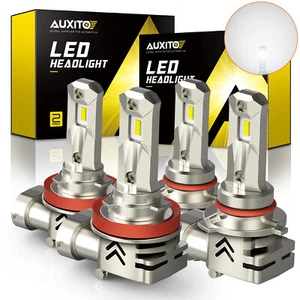 LED Headlight Bulbs Kit Combo 9005 High H11 Low Beam 6000K 660000LM Xenon White - Picture 1 of 10