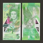 EAST CARIBBEAN 5 Dollars 2021, P-56a, Beautiful Polymer, UNC, QEII Banknote