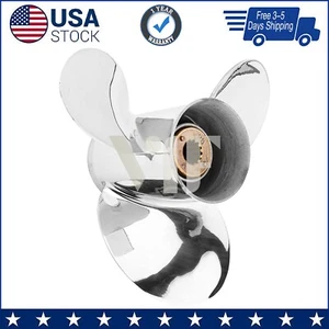 10 1/2 X 13 Stainless Boat Propeller Fit Mercury 40-60HP 48-855858A46 13tooth - Picture 1 of 10